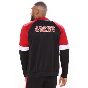 San Francisco 49ers Track NFL Team Apparel Zip Up Jacket Large